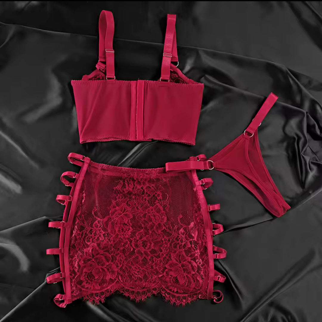 Lingerieset met brandende passie