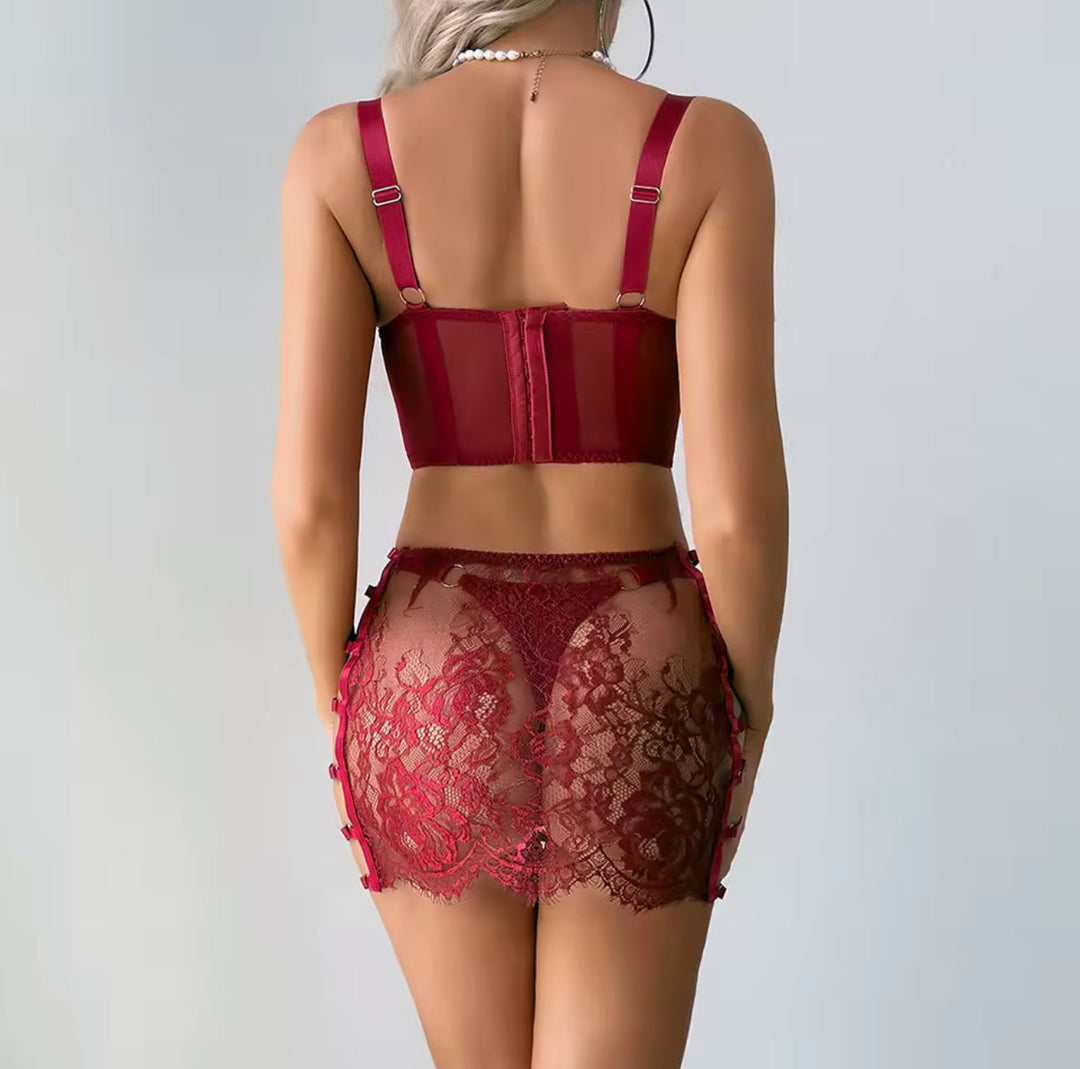 Lingerieset met brandende passie