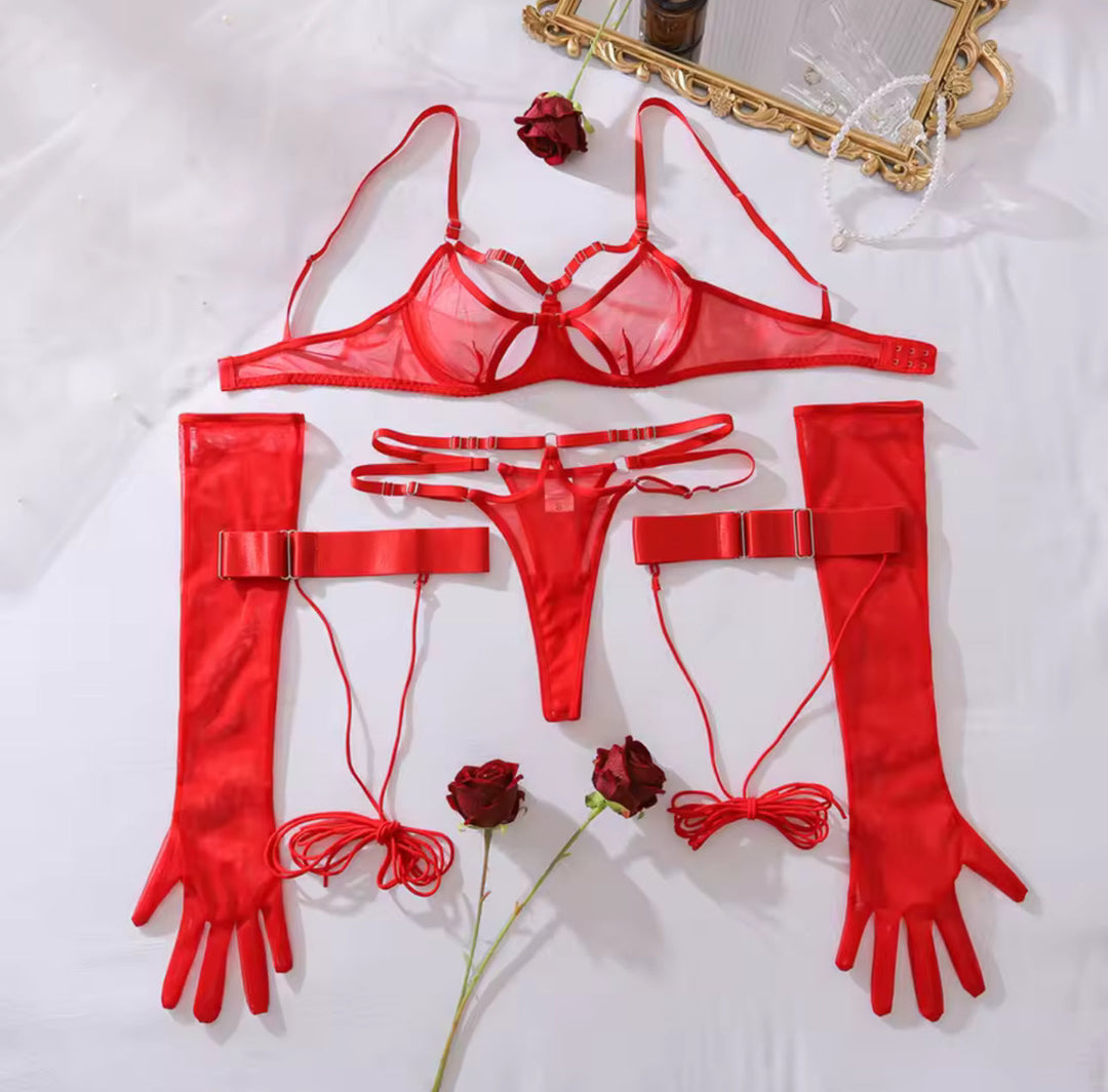 Zwarte Enigma Lingerieset