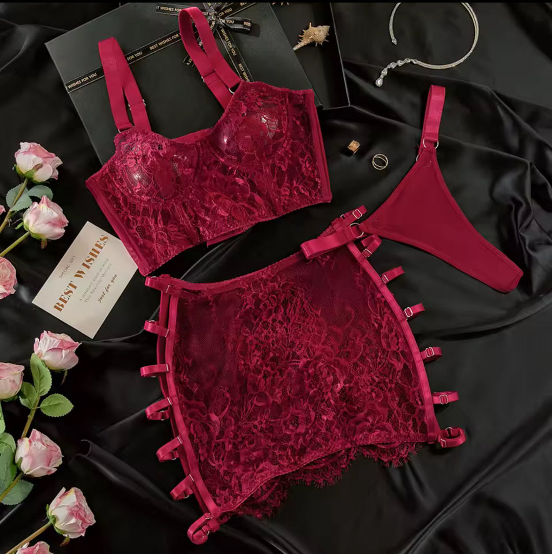 Lingerieset met brandende passie
