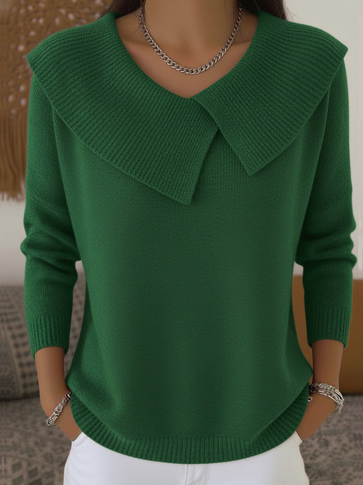 Cassidy | V-Neck Polo Sweater