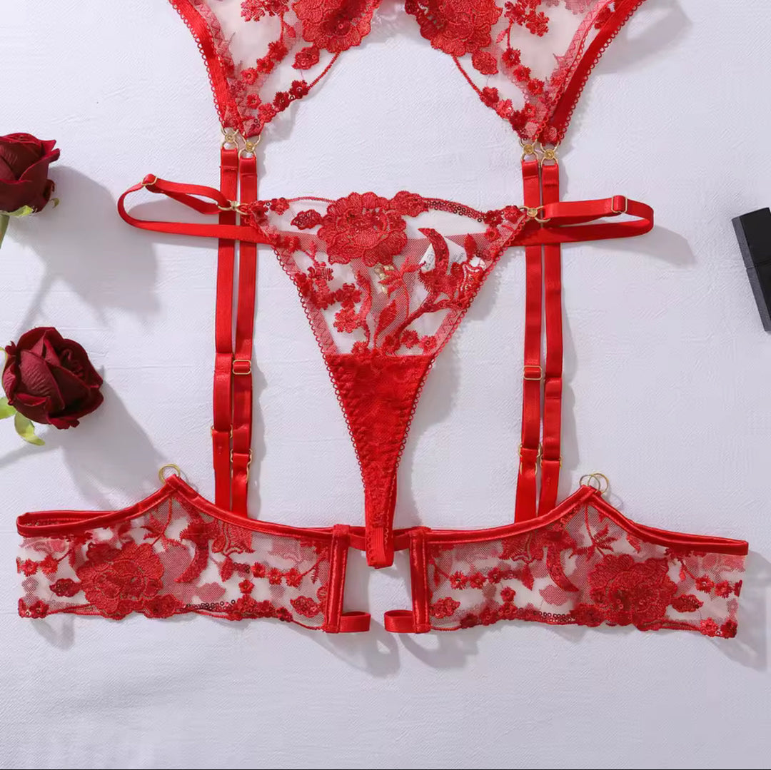 Lingerieset Passion Rouge