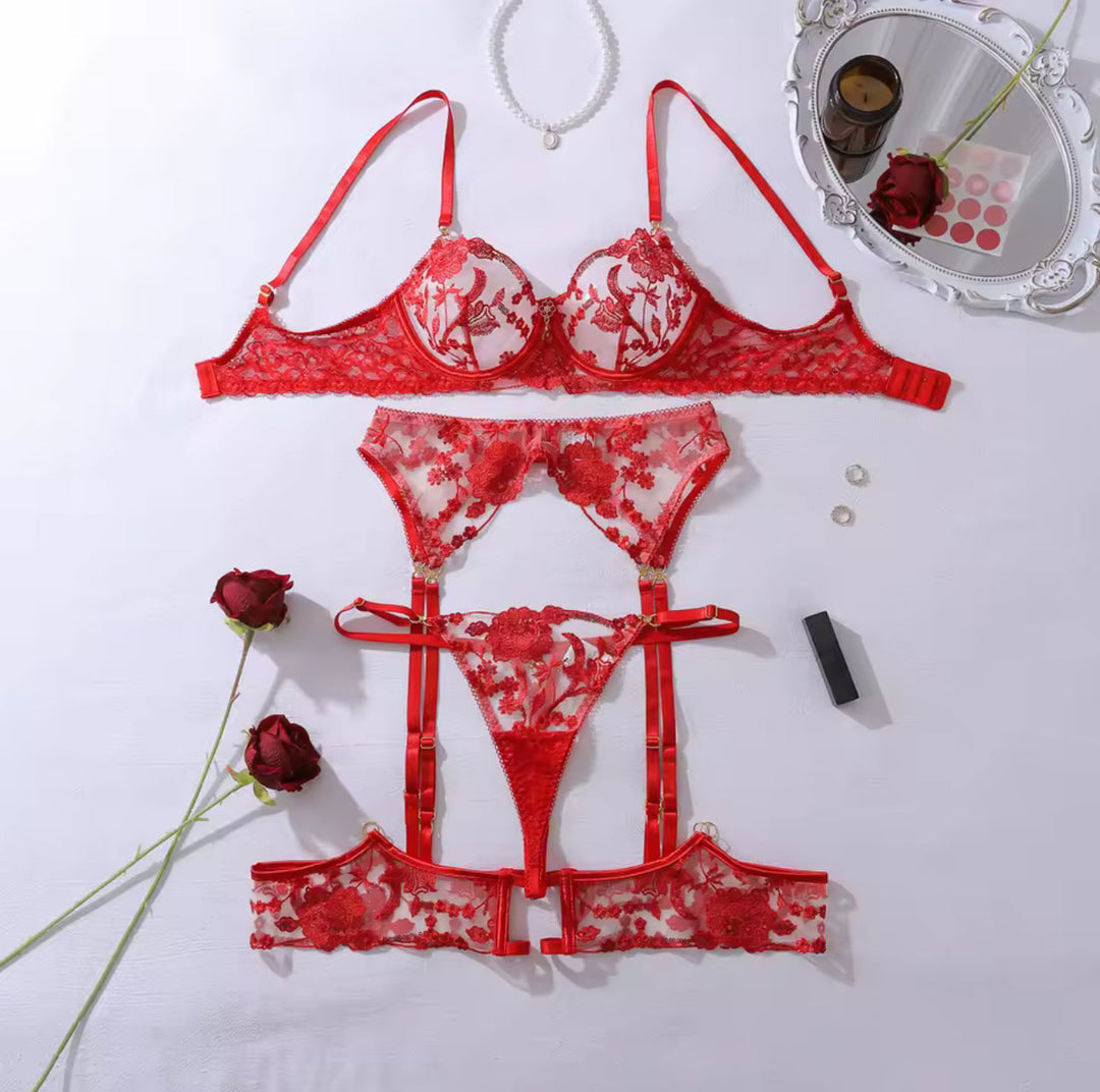 Lingerieset Passion Rouge