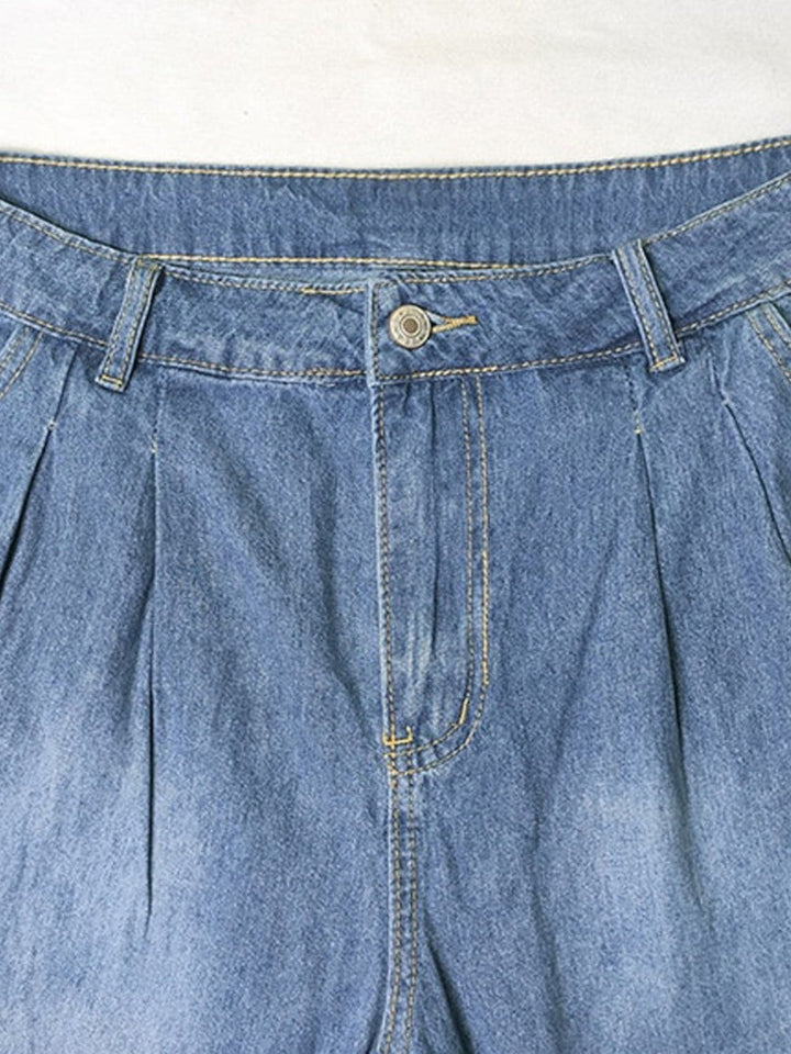 Ola High-Waist Wide-Leg Denim Jeans