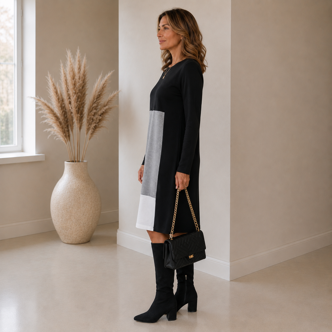 Cleo™ - Colourblock Knit Dress