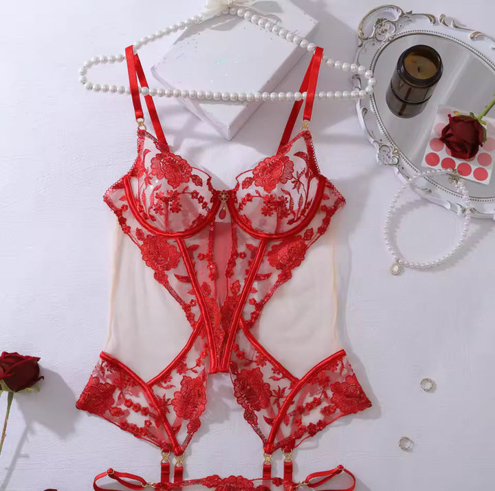 Passion Rouge Korset Set