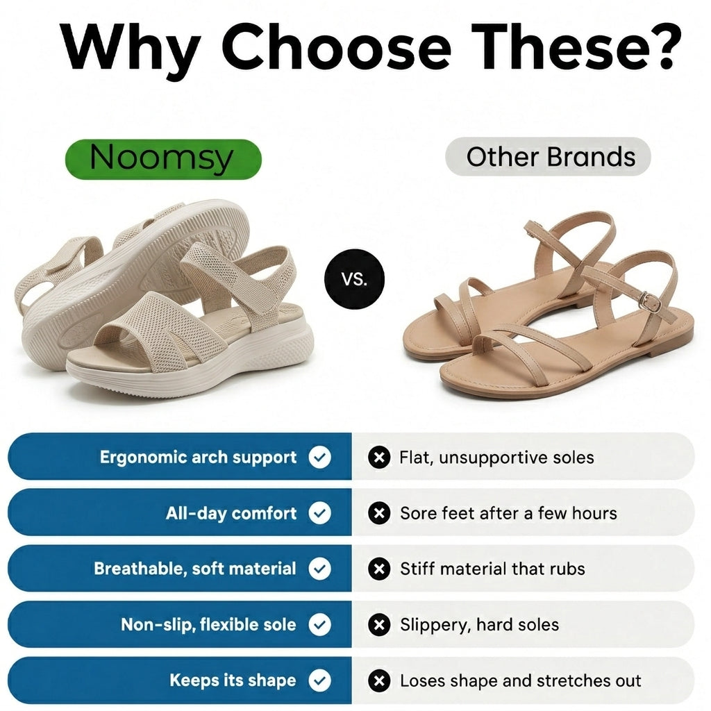 Noomsy Wide & Stretch Walking Sandals